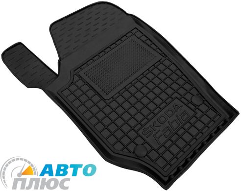 Водительский коврик в салон Skoda Fabia 2 2007- (Avto-Gumm)