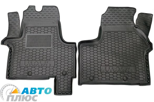 Автомобильные коврики в салон Renault Trafic 3 16-/Opel Vivaro 15- 1+2 (передние) (AVTO-Gumm)