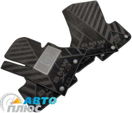 Композитні килимки в салон BMW X3 (E83) 2006-2010 (X) чорні AVTO-Tex