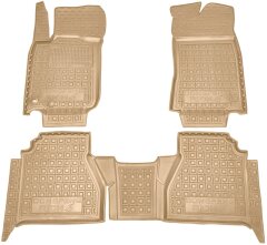 Автомобильные коврики в салон Dongfeng Rich 6 2022- бежевые (AVTO-Gumm)
