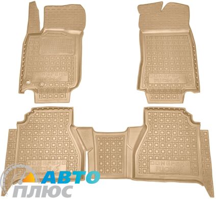 Автомобильные коврики в салон Dongfeng Rich 6 2022- бежевые (AVTO-Gumm)