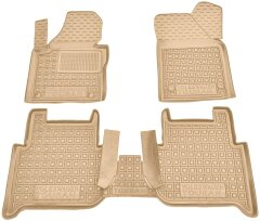 Автомобильные коврики в салон Volkswagen Touran 2003-2016 бежевые (AVTO-Gumm)