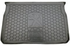 Автомобильный коврик в багажник Peugeot 208 2013- (AVTO-Gumm)