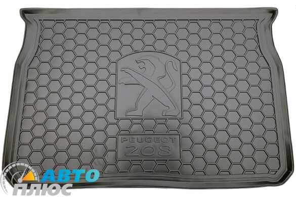 Автомобильный коврик в багажник Peugeot 208 2013- (AVTO-Gumm)