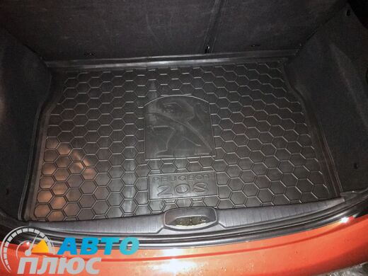 Автомобильный коврик в багажник Peugeot 208 2013- (AVTO-Gumm)