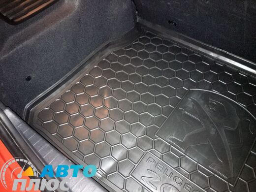 Автомобильный коврик в багажник Peugeot 208 2013- (AVTO-Gumm)