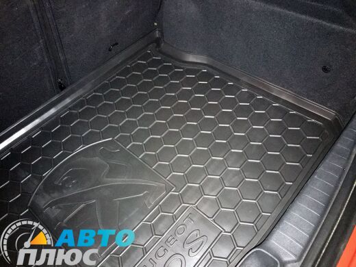 Автомобильный коврик в багажник Peugeot 208 2013- (AVTO-Gumm)