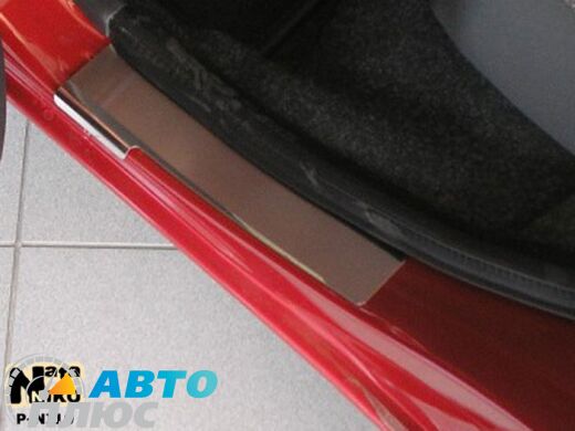 Накладки на пороги Nissan Micra (K12) 2002- (5 дверей) (Premium)
