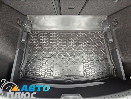 Автомобільний килимок в багажник Seat Leon 2021- Hatchback дворівневий нижня полиця (AVTO-Gumm)