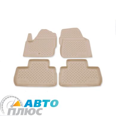 Автомобильные коврики в салон Hyundai Palisade 2025- 5 мест бежевые (AVTO-Gumm)