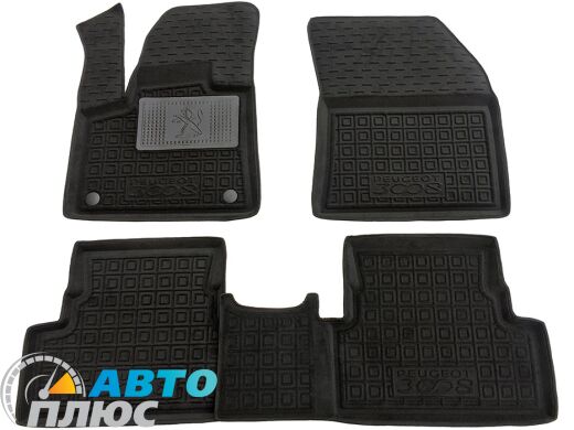 Гибридные коврики в салон Peugeot 3008 2017- (Avto-Gumm)