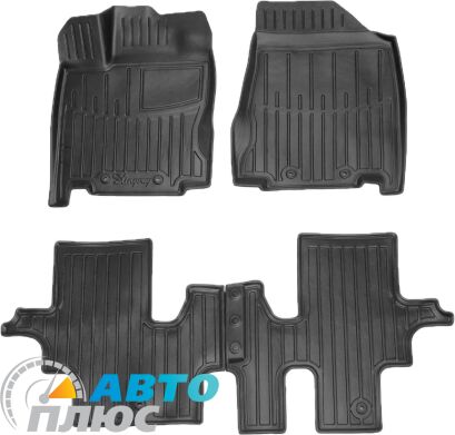 3D Коврики в салон автомобиля Infiniti JX/QX60 2012-2020 7 мест (Stingray)