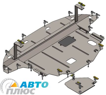 Металлическая защита двигателя Kia Niro 2016- Hybrid V-1.6 (Кolchuga) Standart