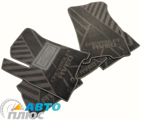 Композитні килимки в салон Chevrolet Aveo 2003-2012 (X) сірі AVTO-Tex