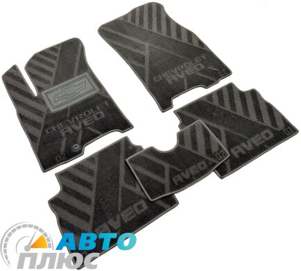 Композитні килимки в салон Chevrolet Aveo 2003-2012 (X) сірі AVTO-Tex